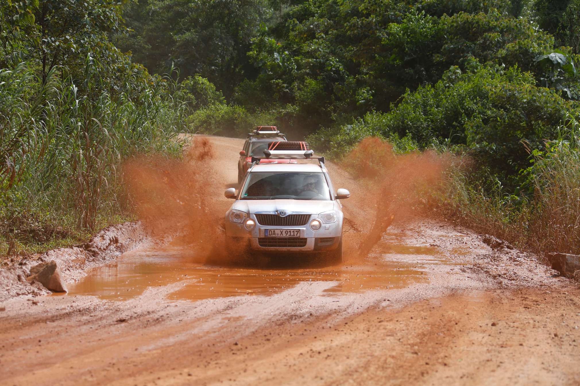 Skoda Yeti driving in the Cardamom mountains