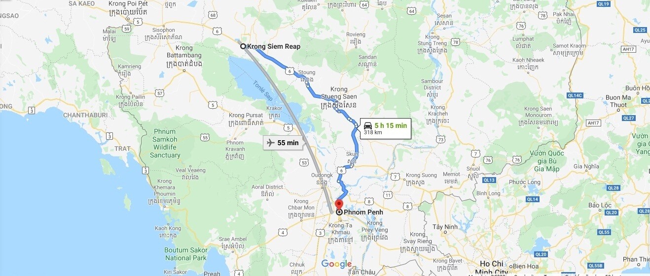 Wie man von Siem Reap nach Phnom Penh kommt